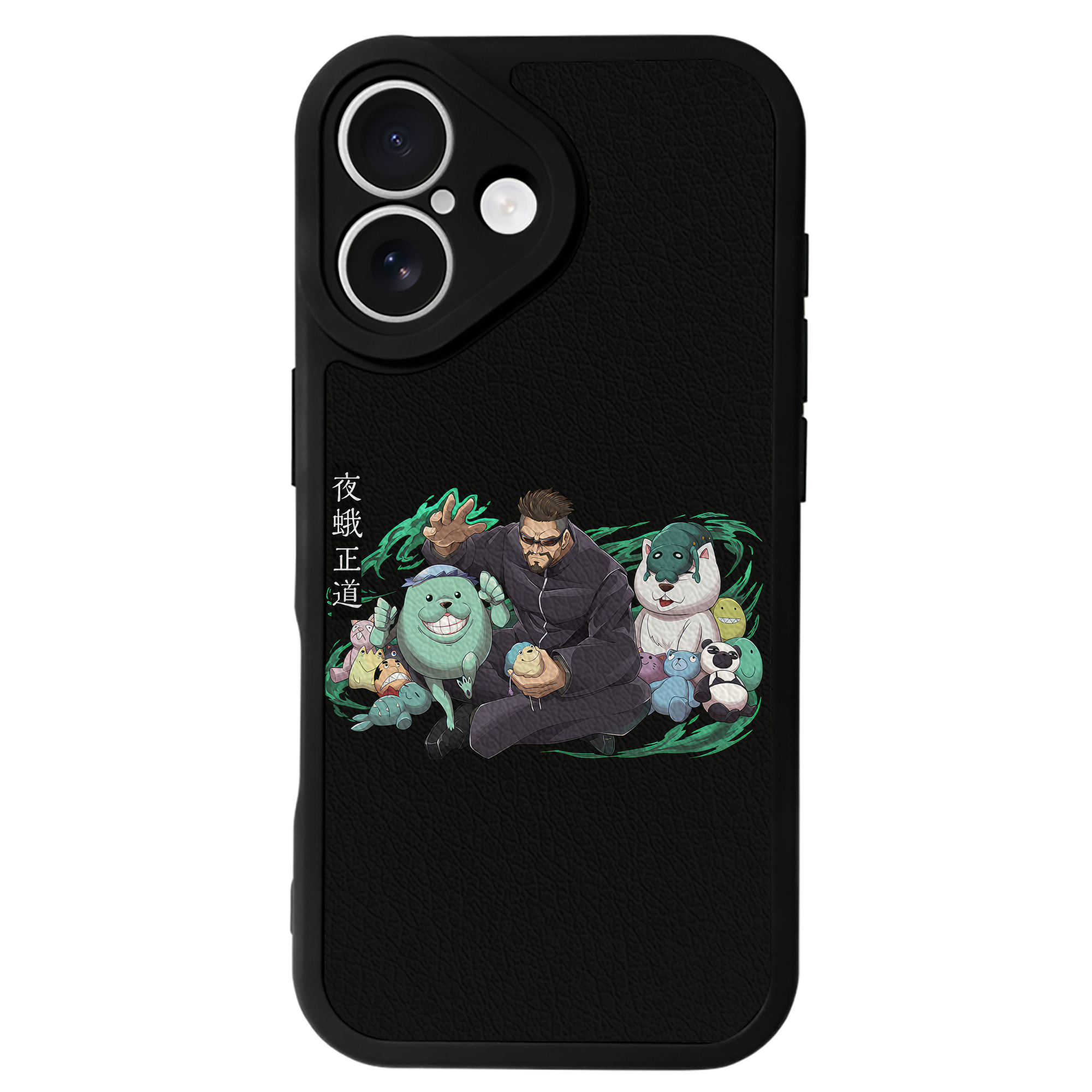 （画像用） 呪術廻戦 Jujutsu Kaisen 【iPhone 16シリーズ対応】シリコンスマホケース（レザー調） 材質：シリコン